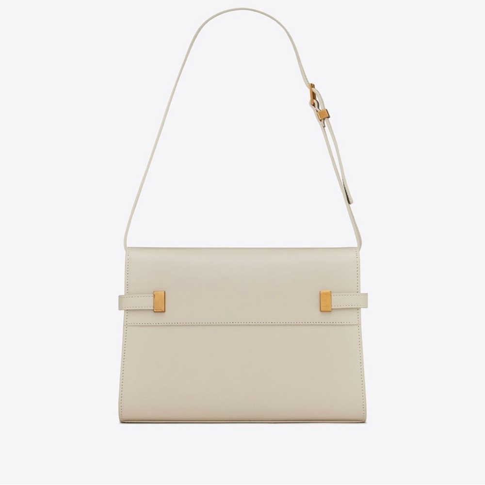 Saint Laurent Small Manhattan Shoulder Bag in Blanc Vintage - Picture 2 of 8
